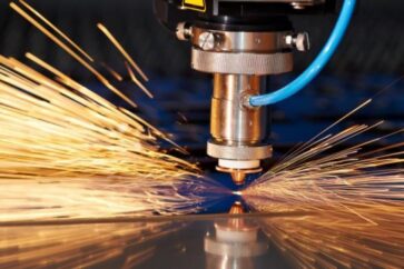 Laser cutting process-Ohio Contract Manufacturing Specialists